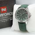 NAVIFORCE Luxury Brand Analog Quartz & Date Leather Straps Waterproof Wrist Watch For Men With Brand Box-NF8023. 