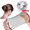 New 10Pc 30/50/60cm Ultra Fine Inviible Hairnet for Women Girl Elaticity Black Meh Hair Net Durable Edge Bun Cover Durable Headdre. 