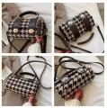 Houndstooth Crossbody Bags Small Handbags Women Bags Designer Female Casual Hand Shoulder Bag. 