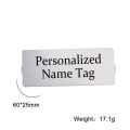 Lemegeton Pins Broche com crachá personalizado personalizado com logotipo gravado com logotipo de identificação comercial broches personalizados para mulheres em aço inoxidável. 