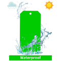 100 Pieces 4 3/4Inch X 2 3/8Inch Plastic Shipping Tags with Wires Blank Labeling Tags Waterproof Hang Tags Durable. 