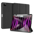 Tri Fold Book cover for iPad Pro 13 Inch 2024 M4 Chip smart case book cover with Pen Holder. 