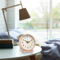 4.5 Inch Battery Operated Antique Retro Alarm Clock,with Light(Pink). 