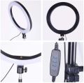 26cm LED Ring Light with 7 Ft. Tripod Stand & Phone Holder and 3 Dimmable Shades Of Colors for Studio Photography, Video Calls, Vlogging, Live Streaming and Makeup. 