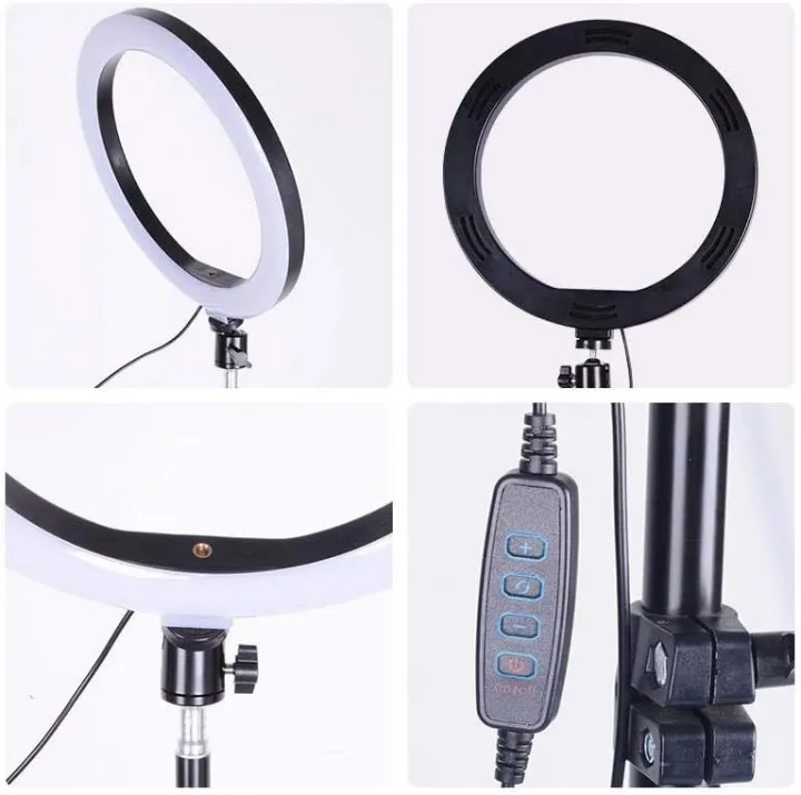 26cm%20LED%20Ring%20Light%20with%207%20Ft.%20Tripod%20Stand%20&%20Phone%20Holder%20and%203%20Dimmable%20Shades%20Of%20Colors%20for%20Studio%20Photography,%20Video%20Calls,%20Vlogging,%20Live%20Streaming%20and%20Makeup%20-%20Image%202