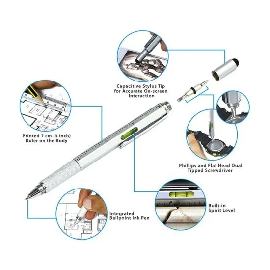 7%20in%201%20Multifunctional%20Touch%20Screen%20Stylus%20Ballpoint%20Pen%20with%20Screwdriver%20Spirit%20Level%20Scale%20Ruler%20Full%20Metal%20-%20Image%202