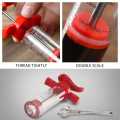 Sauces  Injector| Stainless steel injector | Sauce meat Tenderizer sauces injector | BBQ meat flavor injector | kitchen tool injection with syringe in best quality. 