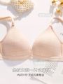 Flourish Fashion Thin Wireless Padded Push Up Grid Bra For Girls & Women 3203. 