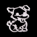 Cartoon Animal Dog Metal Cutting Die Scrapbooking Stencil Album Paper Card Mold. 