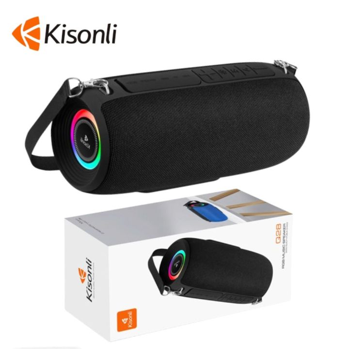 Kisonli Q28 10W Portable Bluetooth Speaker with Super Bass, FM Radio ...