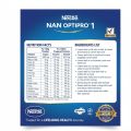 NAN OPTIPRO 1 Infant Formula Milk Powder 400g (0–6 Months) – With HMO & Probiotics for Immunity, Growth & Brain Development baby growth formula  newborn milk powder  nan optipro 1  nan stage 1 formula  baby milk 0–6 months  infant formula milk. 