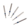 AZDENT 10PCS/Pack Dental Diamond Burs Drill FG 1.6mm Stainless Steel Bur for High Speed Handpiece Dentistry Tools 450000r/min. 
