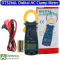 Digital Clamp Meter 600A AC Multimeter Current Clamp Voltage Tester DT3266L (Test Leads & Battery included) by electrica. 