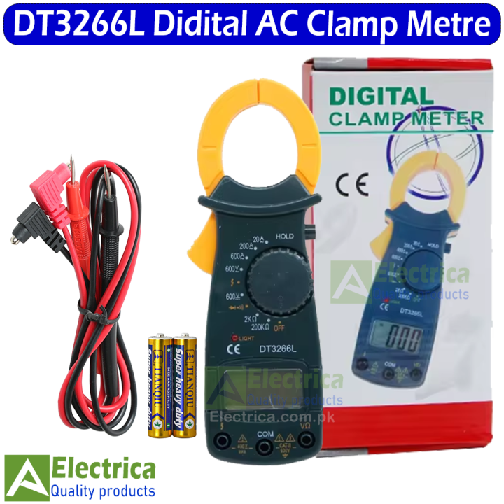 Digital Clamp Meter 600A AC Multimeter Current Clamp Voltage Tester ...