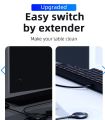 HDMI KVM Switch 2 Port 4K USB 2.0 KVM Switcher With Extender for Laptop Share Mouse Keyboard Monitor A R1868 SWIITCH. 