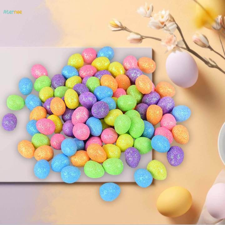 75%20Pieces%20Mini%20Easter%20Eggs%20Faux%20for%20Bird%20Nest%20Decor%20Photo%20Props%20-%20Image%203