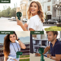 Handheld Fan, Mini Portable Personal Fan USB Rechargeable, Small Pocket Fan with Strap and Base 5 Speeds (Green). 