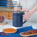 MS   Household Small Powder Grinding Machine, Electric Mini Spice Grinder Add 5 Blades, 304 Stainless Steel Grinding Fine Powder for All Kinds of Grains, Condiments, Coffee Beans. 
