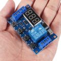 ADVANCED™ Timer Module Trigger Cycle Timer Circuit Timing Switch Turn On/Off Relay Board Module 6‑30V Micro USB 5V JZ‑801 with LED Display For Egg / EGGS Incubator. 