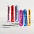 5ml Metal Perfume Atomizer Spray Bottle - Refillable & Leak-Proof, Travel-Sized, Compact & Lightweight, Ideal for Men & Women, Metal Empty Container. 