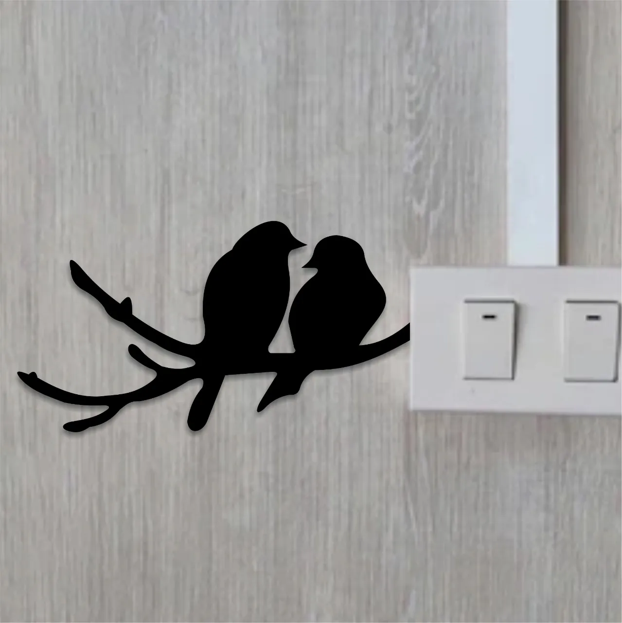 Pair of Sparrow Switch Boards Wooden Wall Art