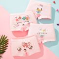 Girls 4 Pcs/lot Underwear Teenagers Panties Boxers Cartoon Printed Shorts for Kids Children's Clothing Baby Cotton Briefs. 