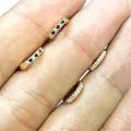 Mini Size Black Hoop Earrings Jewelry Punk Rock Women Crystal Hoop Earring Gift For Her. 