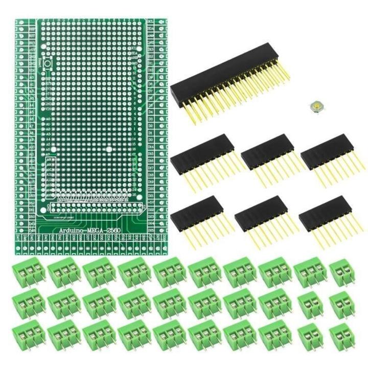 Double-side Prototype Screw Terminal Block Shield Board Kit For arduino MEGA-2560