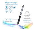 Newest HS610 Graphic Tablet Android Support digital drawing tablet with Battery-free stylus for Android Windows. 
