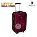 24-Inch Softside 2-Wheel Trolley Suitcase with Combination Lock. 