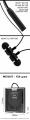 Magnet Metal Neckband STN-770 Bluetooth Headset Compatible with All Smartphones (BLACK). 