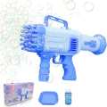 32 Hole Electric Gatling Bubble Gun for Kids, Bubble Gun For Kids with Soap Solution Indoor and Outdoor Toys for Toddlers Automatic Bubble Launcher Machine, Bubble Machine Gun for Girls and Boys Above 3 year's kids (Color as per Stock), |. 