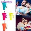 2-in-1 Snack Drink Cup 1pc Popcorn Water Cup Stadium Tumbler 2 in 1 Snack Drink Straw Leakproof Reusable Cinema Beverage. 