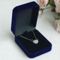 Velvet Necklace Jewelry Container Gift Display Box Ring Bracelet. 