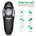 BeesClover USB Presenter Wireless 2.4 GHz Powerpoint Remote Control Pointer Red Presentation Remote Control For Computer Laptop. 