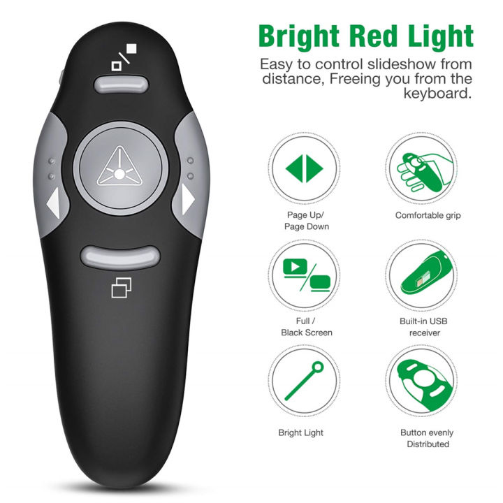 BeesClover%20USB%20Presenter%20Wireless%202.4%20GHz%20Powerpoint%20Remote%20Control%20Pointer%20Red%20Presentation%20Remote%20Control%20For%20Computer%20Laptop%20-%20Image%207