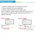 DC Mini Voltmeter 0-100V 7-Segment Display  dc mini voltmeter. 