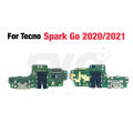 For Tecno Spark go 2020 2022 2023 KG5 USB Dock Charger Port Plug Headphone Audio Jack Microphone MIC Flex Cable Charging Board. 
