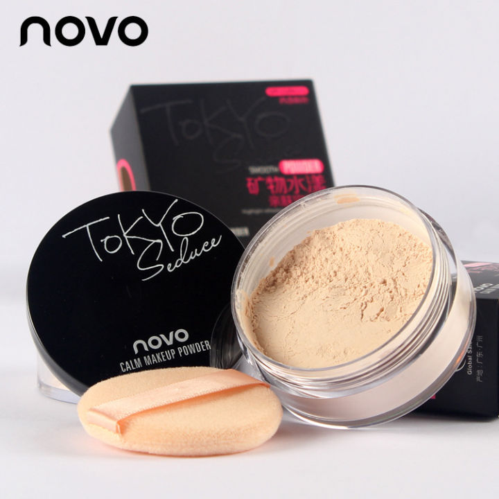 Make-up NOVO Mineral Skin-Friendly Setting Powder Loose Powder Waterproof and sweatproof long-lasting oil control brightening matte powder