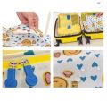 Smart 6pcs Set Waterproof Nylon Travel Storage Bag Clothes Pouch Packing Cube Luggage Organizer Suitcase. 