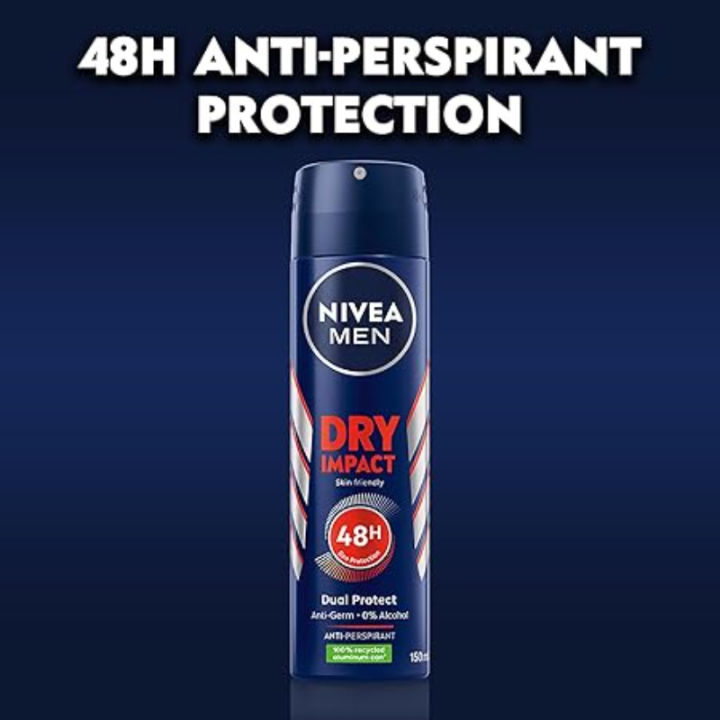 Nivea Men Dry Impact Quick Dry Body Spray 150ml