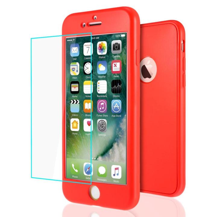 for iPhone 6s Plus / 6 Plus Case 360 Degree Full Protection Soft TPU Silicone Casing Shock-Absorption Bumper Back Cover for iPhone 6s Plus / 6 Plus 5.5\ Black"