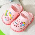 Summer Kids Sandals Hole Children's Shoes Slippers Soft Anti-Skid Cartoon DIY Design Hole Baby Shoes Sandy Beach For Boys Girls. 