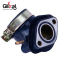 Glixal Intake Manifold GY6 125cc 150cc Chinese Scooter Parts Intake 152QMI 157QMJ ATV Go-Kart Buggy (2 Vacuum Port). 