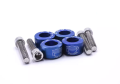 Motorcycle Handle Bar Fancy Nut Bolt CNC Aluminium 4 Pcs Set Decoration. 