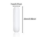 Lab Stirrers-5 x 25mm PTFE Magnetic stirrer-white. 