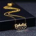 Personalised Name Necklaces Custom Stainless Steel Necklace For Women. 