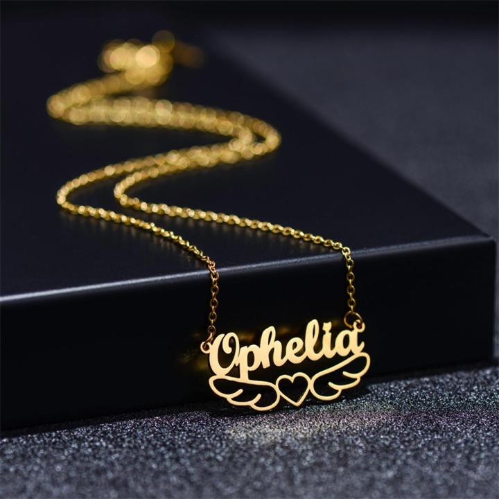 Personalised Name Necklaces Custom Stainless Steel Necklace For Women