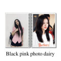 Black pink customized photo diary in 4x6 inches with 20 Pages with your own photos l Black pink diary. 