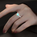 Open Ring Water Drop Ladies Artificial Gemstone Proposal Ring. 